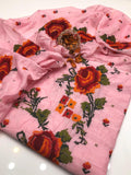 2PC Paper Cotton Cross Stitch Embroidered Suit – Shirt & Dupatta Set (New Collection)