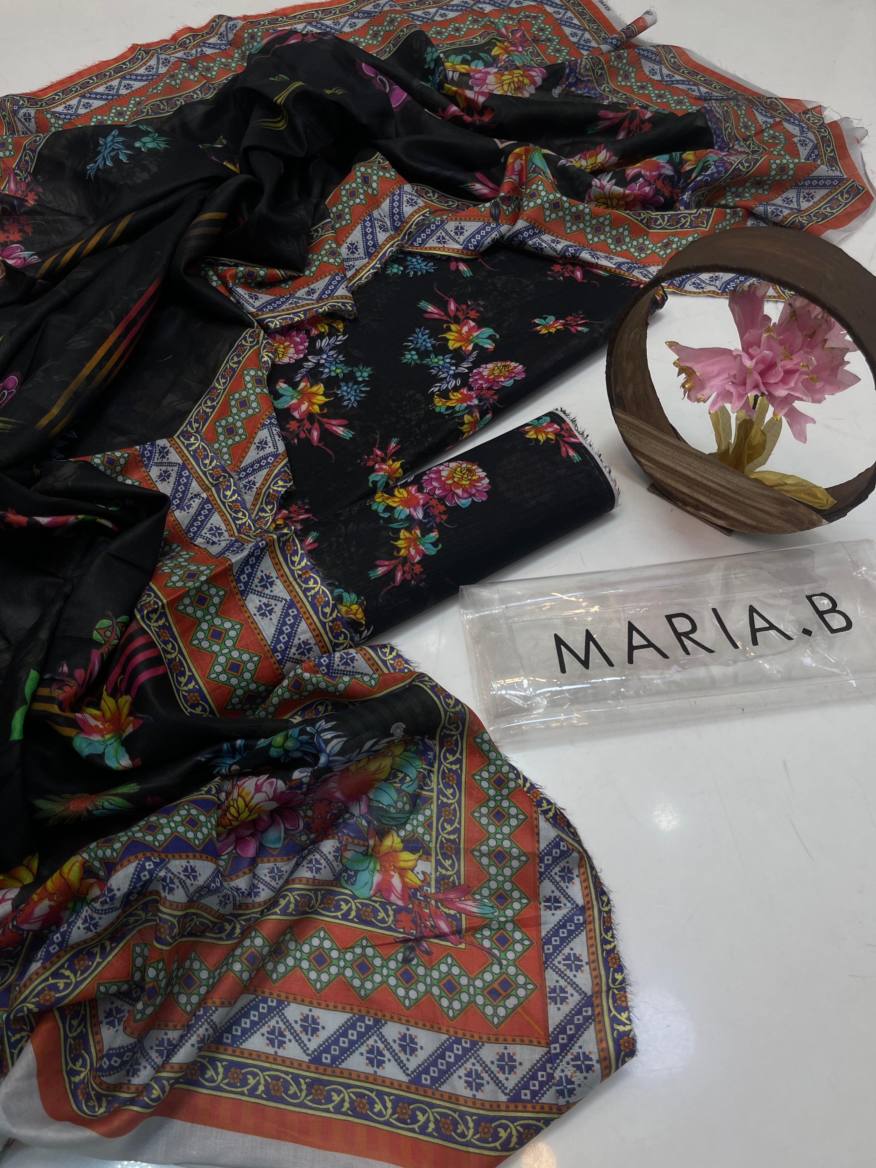 New Eid Collection 3 Piece Bana Dora 90/70 Digital Lawn Suit – Shirt, Matching Shalwar & Digital Printed Lawn Dupatta