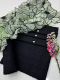 3PC Cotton Lawn Chikankari Embroidered Suit – Glitter Oil Paint Shirt, Sequence Beads Work & 4 Side Cut Work Organza Dupatta