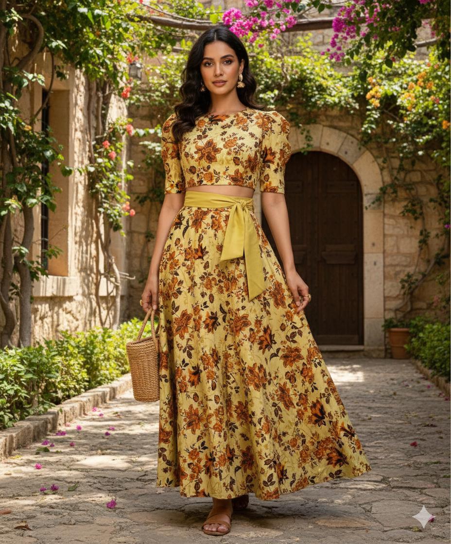 New Collection 2 Piece Premium Bana Dora Digital Print Suit – Lelan Shirt with Plain Premium Trouser